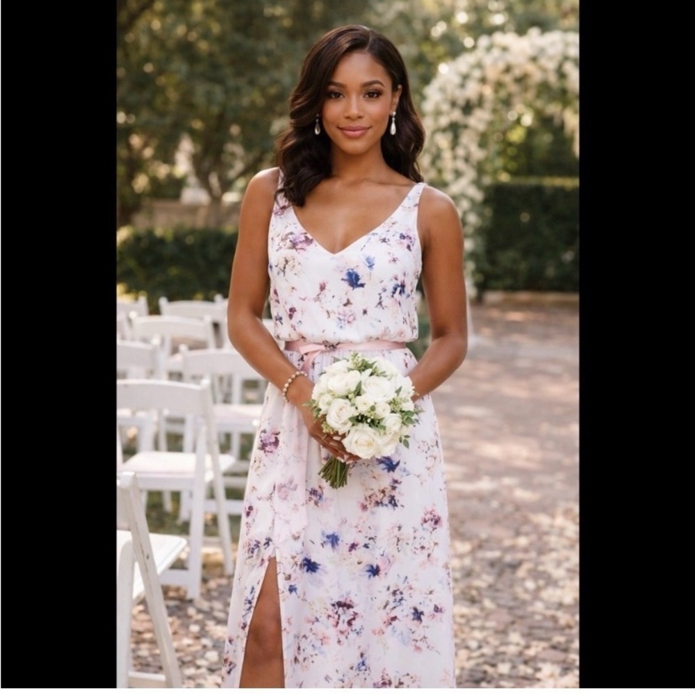 SHOW ME YOUR MUMU White Floral Satin Maxi Dress - Picture 2 of 11